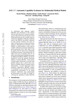 ACE-$M^3$: Automatic Capability Evaluator for Multimodal Medical Models