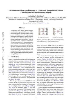 Towards Better Multi-task Learning: A Framework for Optimizing Dataset
  Combinations in Large Language Models