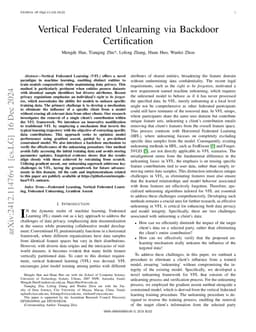 Vertical Federated Unlearning via Backdoor Certification