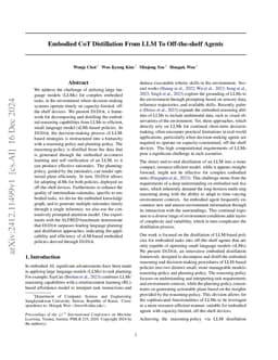 Embodied CoT Distillation From LLM To Off-the-shelf Agents