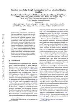 Intention Knowledge Graph Construction for User Intention Relation
  Modeling
