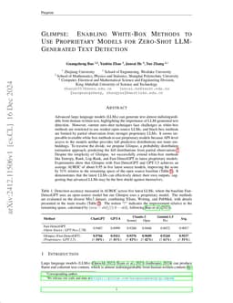 Glimpse: Enabling White-Box Methods to Use Proprietary Models for Zero-Shot LLM-Generated Text Detection