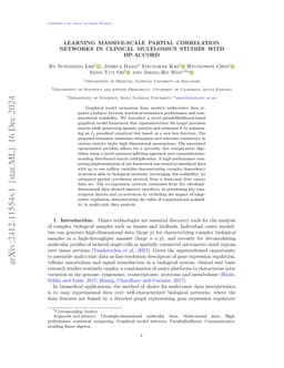 Learning Massive-scale Partial Correlation Networks in Clinical Multi-omics Studies with HP-ACCORD
