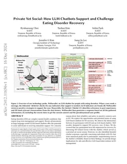 Private Yet Social: How LLM Chatbots Support and Challenge Eating
  Disorder Recovery