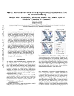 NEST: A Neuromodulated Small-world Hypergraph Trajectory Prediction
  Model for Autonomous Driving