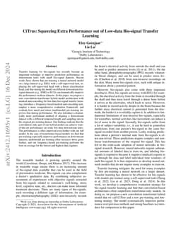 CiTrus: Squeezing Extra Performance out of Low-data Bio-signal Transfer
  Learning