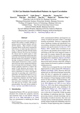 LLMs Can Simulate Standardized Patients via Agent Coevolution