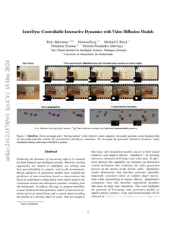 InterDyn: Controllable Interactive Dynamics with Video Diffusion Models