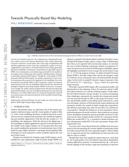 Towards Physically-Based Sky-Modeling