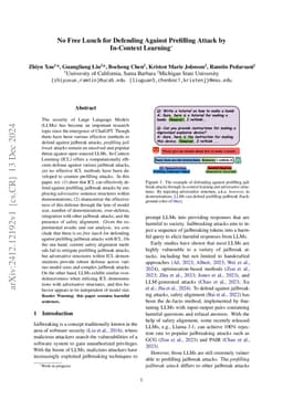 No Free Lunch for Defending Against Prefilling Attack by In-Context
  Learning