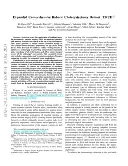 Expanded Comprehensive Robotic Cholecystectomy Dataset (CRCD)