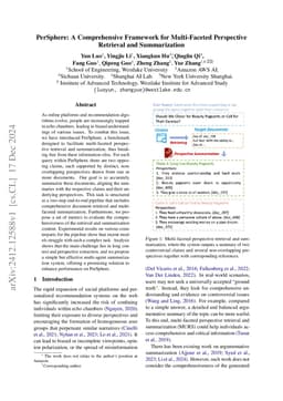 PerSphere: A Comprehensive Framework for Multi-Faceted Perspective
  Retrieval and Summarization