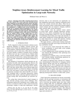 Neighbor-Aware Reinforcement Learning for Mixed Traffic Optimization in
  Large-scale Networks