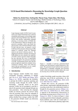 LLM-based Discriminative Reasoning for Knowledge Graph Question Answering