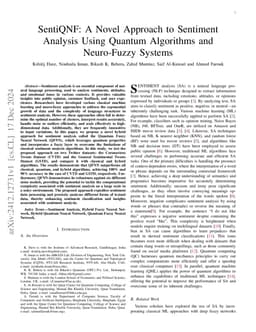SentiQNF: A Novel Approach to Sentiment Analysis Using Quantum Algorithms and Neuro-Fuzzy Systems