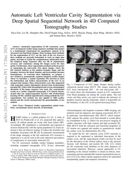 Automatic Left Ventricular Cavity Segmentation via Deep Spatial
  Sequential Network in 4D Computed Tomography Studies