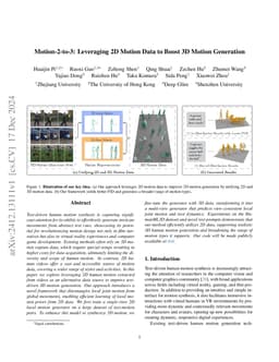Motion-2-to-3: Leveraging 2D Motion Data to Boost 3D Motion Generation
