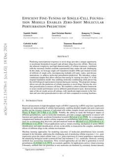 Efficient Fine-Tuning of Single-Cell Foundation Models Enables Zero-Shot Molecular Perturbation Prediction