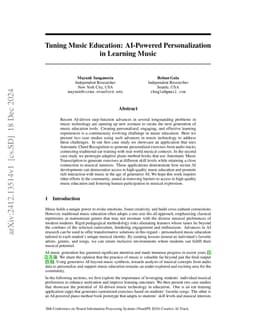 Tuning Music Education: AI-Powered Personalization in Learning Music