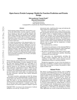 Open-Source Protein Language Models for Function Prediction and Protein
  Design