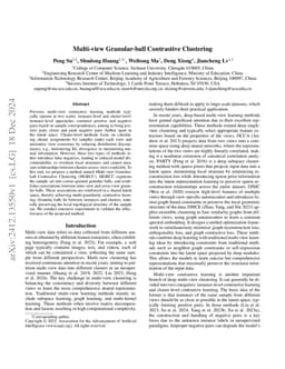 Multi-view Granular-ball Contrastive Clustering