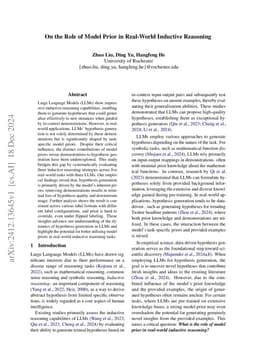 On the Role of Model Prior in Real-World Inductive Reasoning