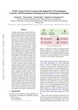 PsyDT: Using LLMs to Construct the Digital Twin of Psychological
  Counselor with Personalized Counseling Style for Psychological Counseling