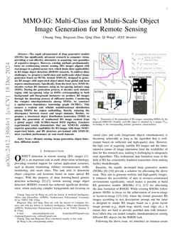 MMO-IG: Multi-Class and Multi-Scale Object Image Generation for Remote Sensing