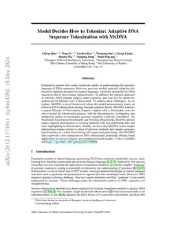 Model Decides How to Tokenize: Adaptive DNA Sequence Tokenization with
  MxDNA