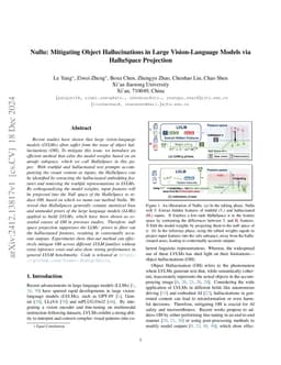 Nullu: Mitigating Object Hallucinations in Large Vision-Language Models via HalluSpace Projection