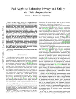 Fed-AugMix: Balancing Privacy and Utility via Data Augmentation