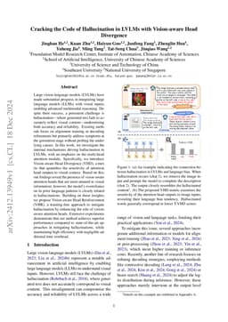 Cracking the Code of Hallucination in LVLMs with Vision-aware Head
  Divergence