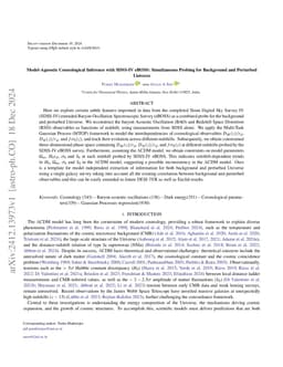 Model-Agnostic Cosmological Inference with SDSS-IV eBOSS: Simultaneous Probing for Background and Perturbed Universe