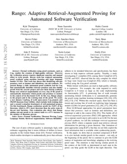 Rango: Adaptive Retrieval-Augmented Proving for Automated Software Verification