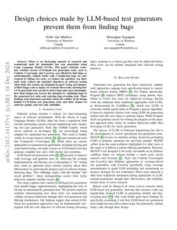 Design choices made by LLM-based test generators prevent them from
  finding bugs