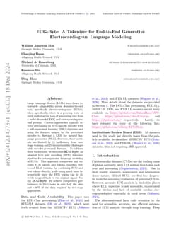 ECG-Byte: A Tokenizer for End-to-End Generative Electrocardiogram
  Language Modeling