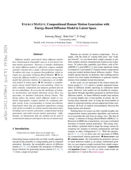 EnergyMoGen: Compositional Human Motion Generation with Energy-Based Diffusion Model in Latent Space