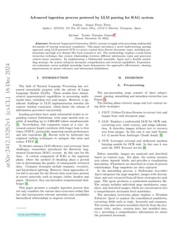 Advanced ingestion process powered by LLM parsing for RAG system