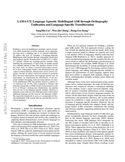 LAMA-UT: Language Agnostic Multilingual ASR through Orthography
  Unification and Language-Specific Transliteration