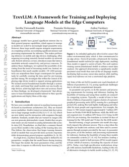 TinyLLM: A Framework for Training and Deploying Language Models at the
  Edge Computers