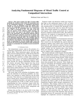 Analyzing Fundamental Diagrams of Mixed Traffic Control at Unsignalized
  Intersections