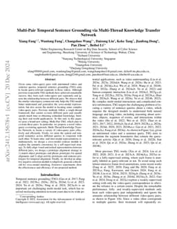 Multi-Pair Temporal Sentence Grounding via Multi-Thread Knowledge Transfer Network