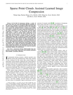 Sparse Point Clouds Assisted Learned Image Compression