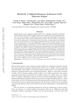 WebLLM: A High-Performance In-Browser LLM Inference Engine