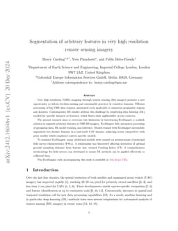 Segmentation of arbitrary features in very high resolution remote
  sensing imagery