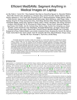 Efficient MedSAMs: Segment Anything in Medical Images on Laptop