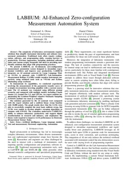 LABIIUM: AI-Enhanced Zero-configuration Measurement Automation System