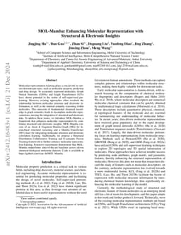 MOL-Mamba: Enhancing Molecular Representation with Structural & Electronic Insights