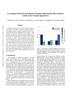 Leveraging Contrastive Learning for Semantic Segmentation with
  Consistent Labels Across Varying Appearances