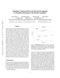 OmniSplat: Taming Feed-Forward 3D Gaussian Splatting for Omnidirectional Images with Editable Capabilities